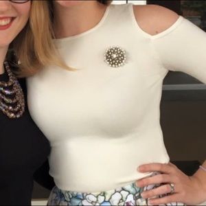 Ann Taylor cold shoulder sweater